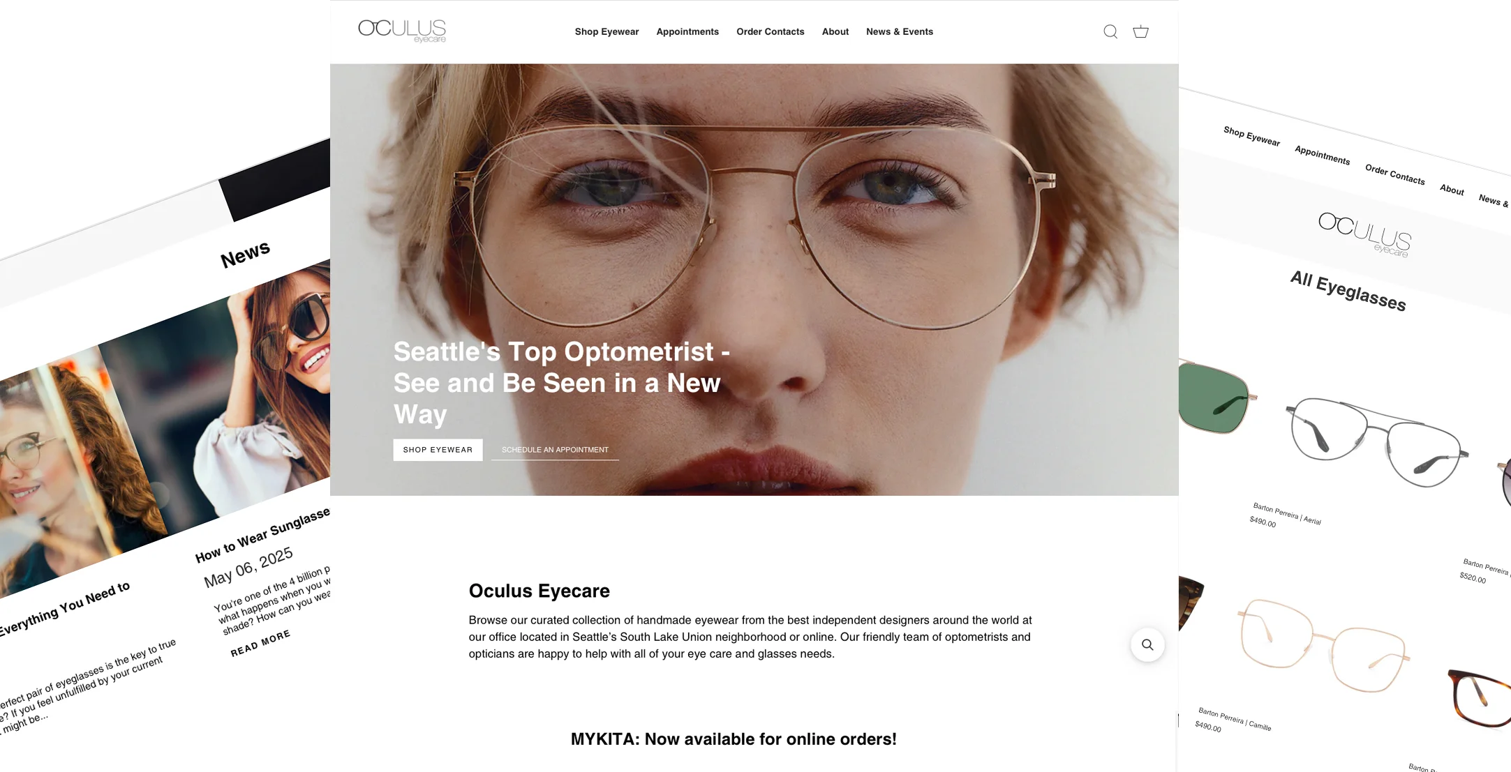 OCULUS Eyecare Shopify Site